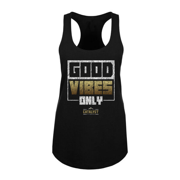 GOOD VIBES ONLY - WOMEN'S FITTED TANK TOP Thumbnail