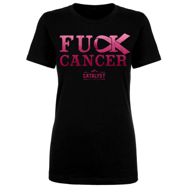 F*CK CANCER - WOMEN'S FITTED T-SHIRT Thumbnail